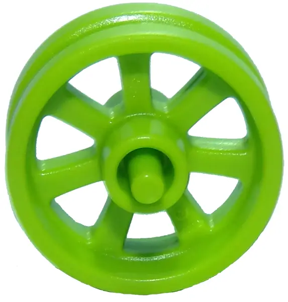 Lime Wheel 15mm D. x 6mm City Motorcycle