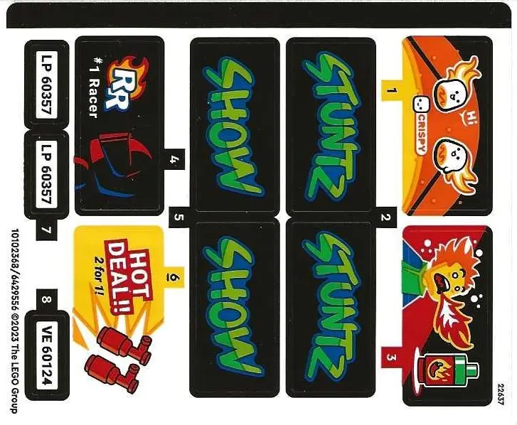 Sticker Sheet for Set 60357 - (10102368/6429556)