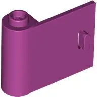 Magenta Door 1 x 3 x 2 Left - Open Between Top and Bottom Hinge