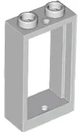 Bluish Gray Window 1 x 2 x 3 Flat Front