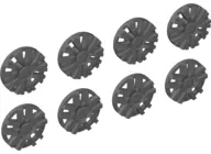 Dark Bluish Gray Wheel Cover 10 Spoke (Spokes in Pairs) and 10 Spoke Y Shape for Wheel 18976, 8 in B