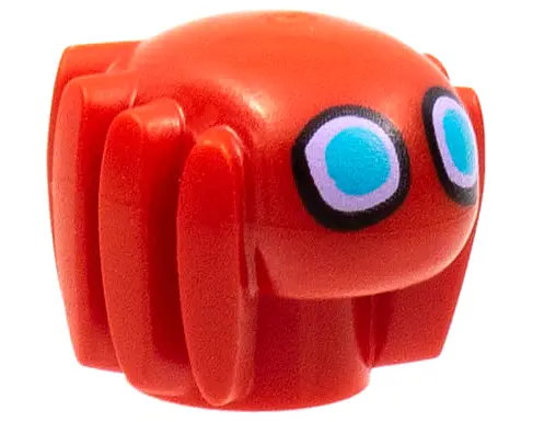 Red Minifigure, Utensil Spider Robot with Black, Lavender, and Medium Azure Eyes Pattern (Spider-Man