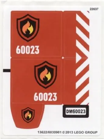 Sticker Sheet for Set 60023, Sheet 1 - (13622/6030901)