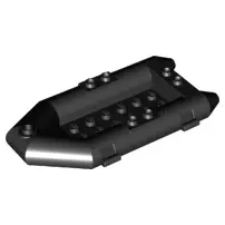 Black Boat, Rubber Raft, Small