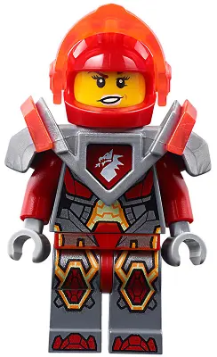 Macy Halbert - Trans-Neon Orange Visor, Flat Silver Armor