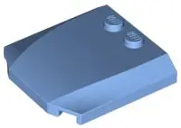 Medium Blue Wedge 4 x 4 x 2/3 Triple Curved