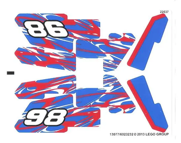 Sticker Sheet for Set 42010 - (13077/6023232)