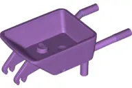 Medium Lavender Minifigure, Utensil Wheelbarrow Frame