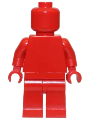 Plain Red Torso, Red Legs, Red Head (Monochrome) (LEGO VIP Letter I)