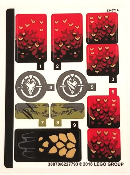 Sticker Sheet for Set 70653 - (38870/6227793)