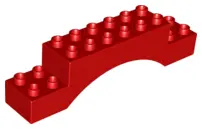 Red Duplo, Brick 2 x 10 x 2 Arch