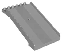Light Bluish Gray Duplo Track Raised Ramp 12 x 6 x 8
