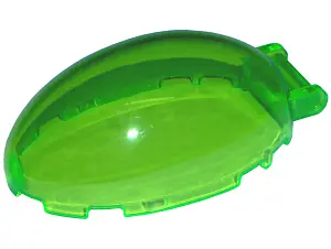 Trans-Bright Green Windscreen 6 x 4 x 2 Bubble Canopy with Bar Handle