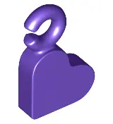 Dark Purple Charm, Heart