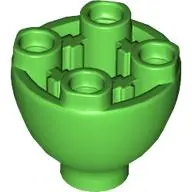 Bright Green Brick, Round 2 x 2 Dome Bottom with Studs
