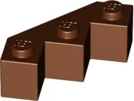 Reddish Brown Brick, Modified Facet 3 x 3