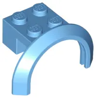 Medium Blue Vehicle, Mudguard 4 x 2 1/2 x 1 2/3 with Arch Round