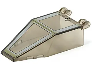 Trans-Brown Windscreen 7 x 4 x 1 2/3 with Locking Dual 2 Fingers, 9 Teeth with SW Pattern