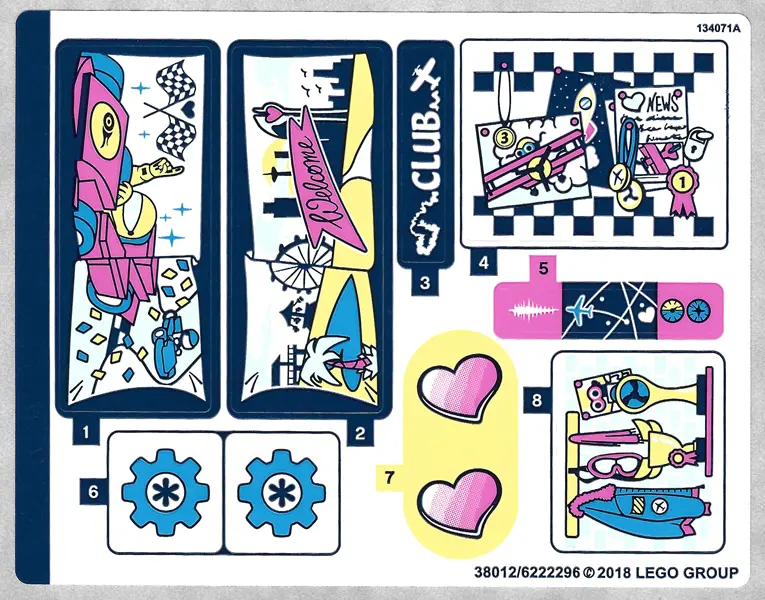 Sticker Sheet for Set 41343 - (38012/6222296)