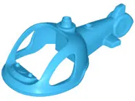 Dark Azure Duplo Helicopter Body Wide Round Top