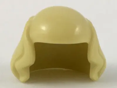 Tan Minifigure, Hair Male Bald Top