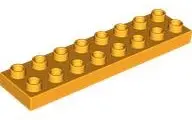 Bright Light Orange Duplo, Plate 2 x 8