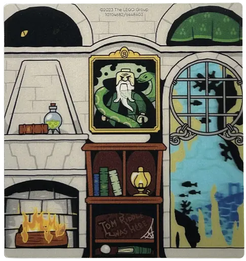 Plastic 3D Backdrop with Slytherin Common Room Pattern