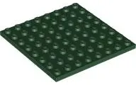 Dark Green Plate 8 x 8