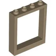 Dark Tan Door, Frame 1 x 4 x 4 Lift