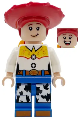 - Normal Legs, Minifigure Head and Bow, Printed Dark Orange Boot Tips