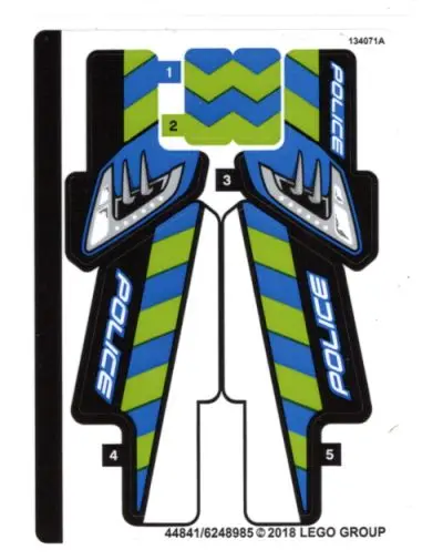 Sticker Sheet for Set 42091 - (44841/6248985)