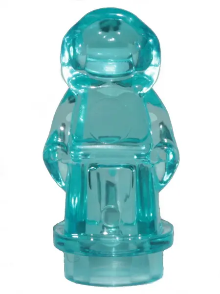 Trans-Light Blue Minifigure, Utensil Statuette / Trophy with Dress and Hood (SW Leia Hologram)