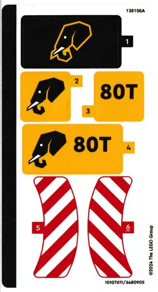 Sticker Sheet for Set 60420 - (10107611/6480905)