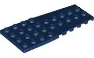 Dark Blue Wedge, Plate 4 x 9 with Stud Notches