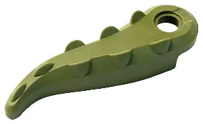 Olive Green Alligator / Crocodile Tail with Hole