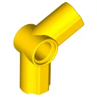 Yellow Technic, Axle and Pin Connector Angled #5 - 112.5 degrees