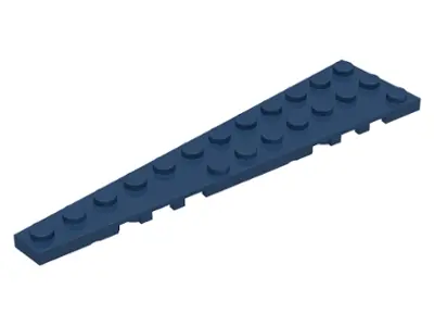 Dark Blue Wedge, Plate 12 x 3 Left