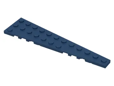Dark Blue Wedge, Plate 12 x 3 Right