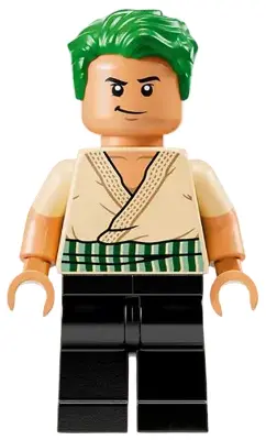 Zoro - Tan Shirt, Hair
