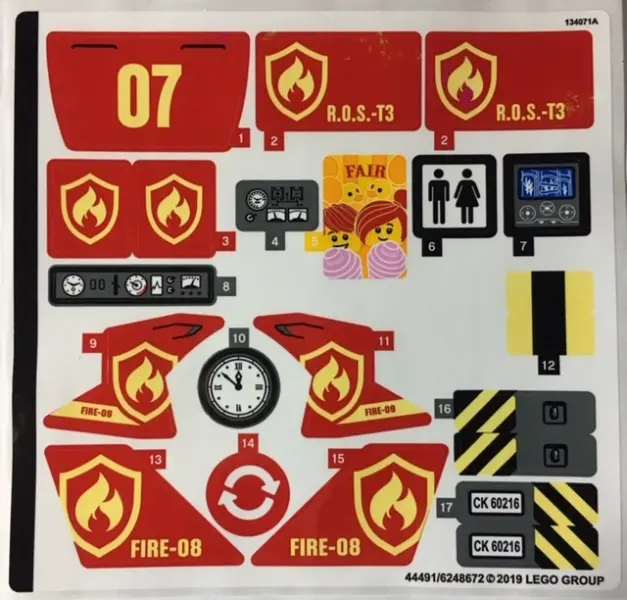 Sticker Sheet for Set 60216 - (44491/6248672)