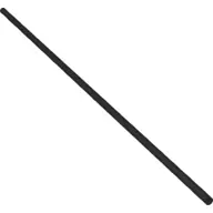 Black Hose, Pneumatic 4mm D. V2 Precut 43.25L / 34.6cm