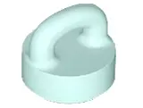 Light Aqua Tile, Round 1 x 1 with Loop