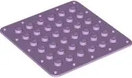 Lavender Plate, Modified 6 x 6 Flexible Rubber with Stitching Holes