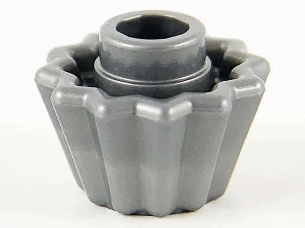 Flat Silver Minifigure, Utensil Cupcake Liner - Indented Top