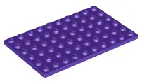 Dark Purple Plate 6 x 10