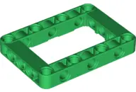 Green Technic, Liftarm, Modified Frame Thick 5 x 7 Open Center