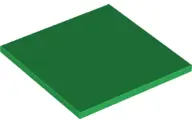 Green Tile 6 x 6 with Bottom Tubes
