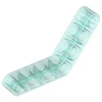Trans-Light Blue Technic, Liftarm, Modified Bent Thick 1 x 7 (4 - 4)