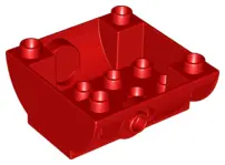 Red Duplo Container Tank Lower Section with Outlet for Hose