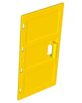 Yellow Duplo Door / Window Pane 1 x 3 1/2 x 6 with Handle